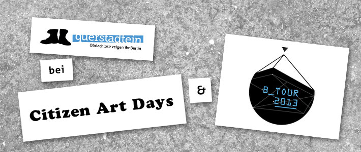 querstadtein beim B_Tour Festival und den Citizen Art Days